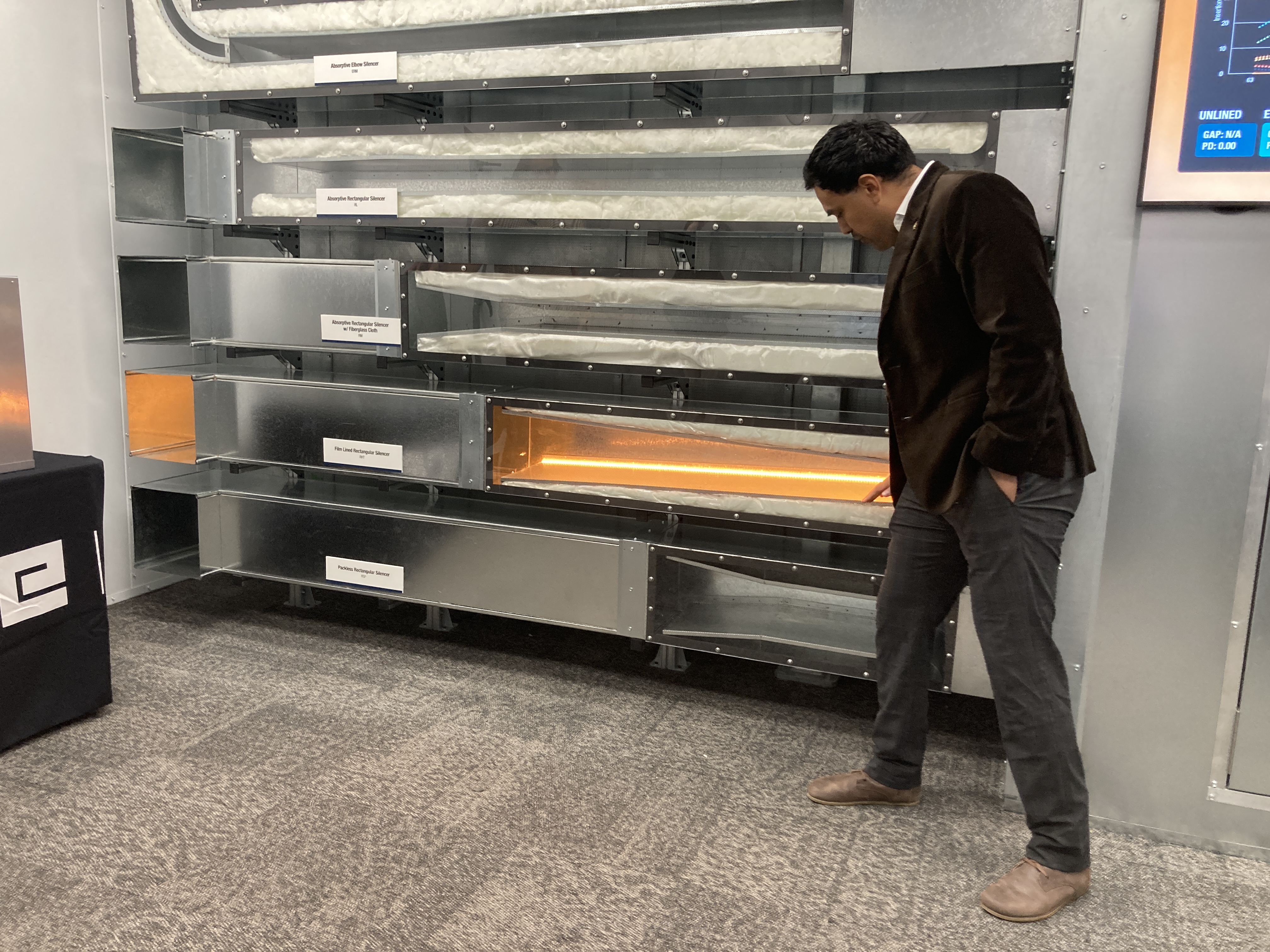 Price's silencer demonstration room