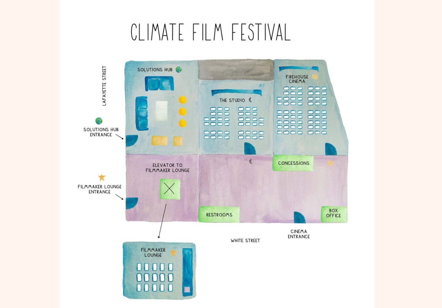 Film festival venue plan
