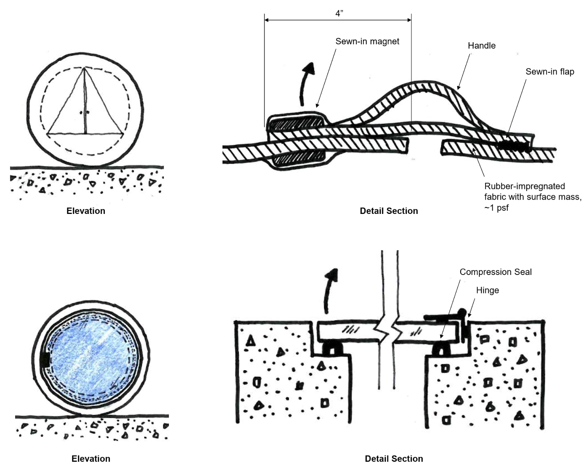 Concept studies for a sound-isolated 'napping pod'.